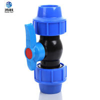 Vanne à boisseau sphérique UPVC à double rouleau personnalisable avec support OEM, pour piscine et irrigation, écologique, commande manuelle pour conduites d'eau