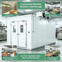 Maßgefertigtes Modulares Kühlhaus mit Edelstahl-Farbstaubeschichteten Bibliotheksplatten