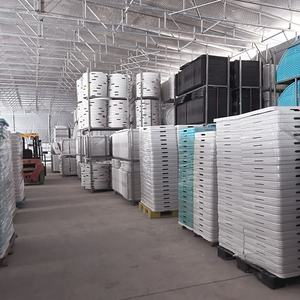 Eco-Friendly 6ft Economy Rectangular Folding BBQ <b>Table</b> Modern Design White/Black <b>Plastic</b> Material - Product Image 6