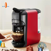 Machine à Café Professionnelle de Bureau Automatique Multi-Fonction 5 en 1, Compatible Capsules et Dosettes