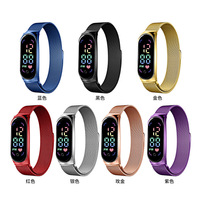 Montre-bracelet LED tendance pour femme, vente chaude 2025, montre de sport étanche, bracelet numérique tactile
