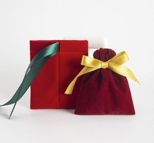 Pochette en velours sur mesure avec cordon de serrage, sac à bijoux en velours doux pour l'emballage de bracelets et de boucles d'oreilles - Product Image 3