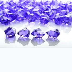 茶色のアクリルクリスタル宝石石アイスロックパーティー花瓶フィラー装飾用 - Product Image 4