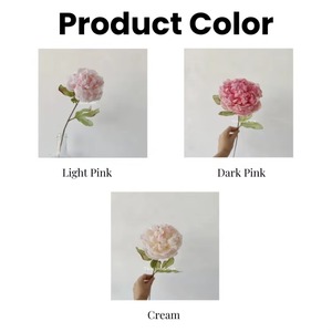Peonías de Seda Blancas en Oferta, Peonías Artificiales de Cabeza Grande para Decoración de Mesa en Bodas, Navidad, Graduaciones - Product Image 3