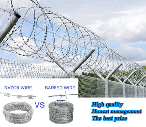 Rollo de Alambre de Cuchillas Espiral Electro-Galvanizado, Económico, para Seguridad Perimetral de Fábricas - Product Image 6