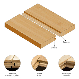 Jeedeson 40,15*5.12in. Suelo de bambú de hilo natural respetuoso con el medio ambiente interior de alta calidad - Product Image 5