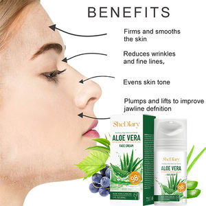 Venta al por mayor SheDiary 100% Pure Natural Aloe Vera Crema Cuidado <span class=keywords><strong>facial</strong></span> Hidratante calmante Nutritiva <span class=keywords><strong>Mejor</strong></span> crema <span class=keywords><strong>facial</strong></span> <span class=keywords><strong>para</strong></span> la belleza - Product Image 4