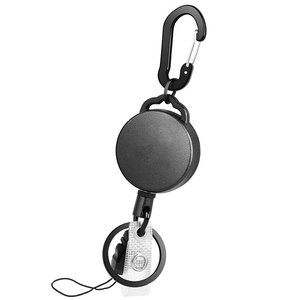 OEM ODM Wholesale Custom Logo ABS Plastic Heavy Duty Retractable Badge Reel With Carabiner Keychain For ID Card Badge Holder - Product Image 5
