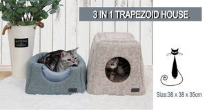 Cueva de gato de espuma plegable de moda para el hogar, cómodo <span class=keywords><strong>nido</strong></span> de gato con patrón sólido, Camas De Caverna Para Gatos - Product Image 6