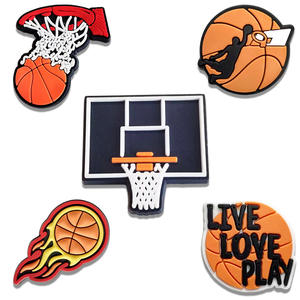 Breloques personnalisées en PVC pour chaussures de sport (<span class=keywords><strong>basketball</strong></span>, dessin animé), accessoires DIY pour sabots, chaussures Croc, marque CLO, logo personnalisé, emballage personnalisé - Product Image 3