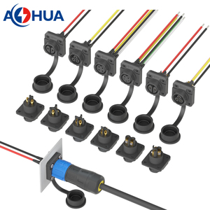 Connecteur de câble d'alimentation personnalisé, étanche IP68, connecteur de fil électrique 2 broches - Product Image 4