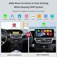Autoradio multimédia avec écran tactile 12,3'' sans fil Carplay Android Auto pour Mercedes Benz C E CLS GLK W204 W212 W218 NTG4.0 Airplay