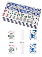 Fichas de Mahjong Americanas de Melamina Premium, Resistentes a los Arañazos, Fichas para Jugar a Mano, Venta al por Mayor de Fábrica, OEM para Juegos de Mesa Familiares en Interiores