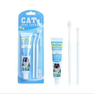 Hot Selling Safety Pet Cleaning Products Useful Dog Cat Toothbrush Toothpaste Pet
