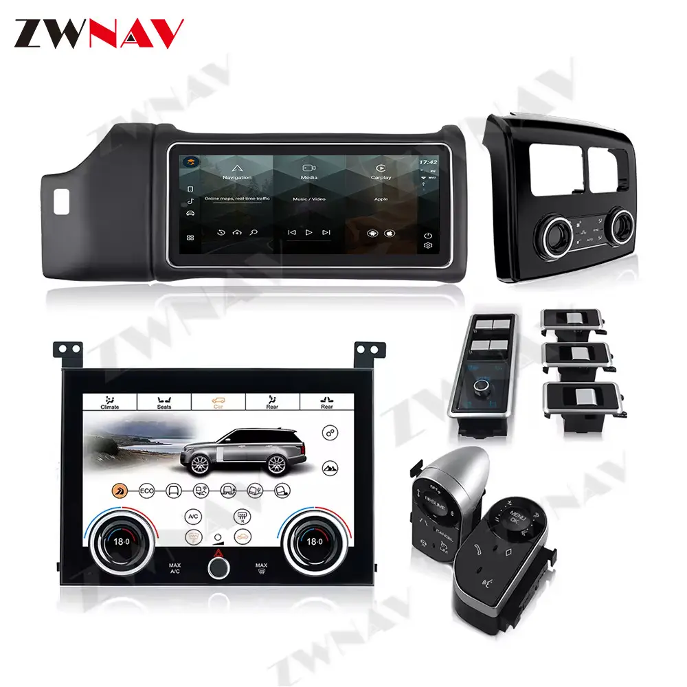 Zwnav màn hình cảm ứng đài phát thanh xe cho Land Rover Vogue l405 2013 2017 Android đài phát thanh đa phương tiện với GPS navigation Carplay