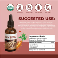 Extrait Liquide de Ginseng Personnalisé - Gouttes d'Extrait de Panax à Haute Teneur en Ginsenosides pour l'Énergie et l'Immunité, Certifié ISO22000 OEM/Vente en Gros