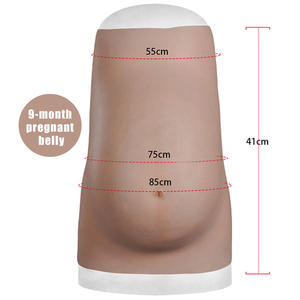 Drag Queen Silicone Réaliste Artificielle Belly Bend Grossesse Vraie Peau Perfect Cosplay Gear Ladyboy Sissy Men - Product Image 3