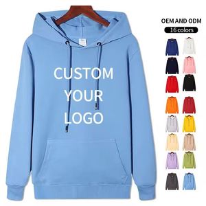 High Quality Cotton Polyester Thick Blank Plain Unisex Custom Logo Plus Size Men's <b>Hoodies</b> - Product Image 2