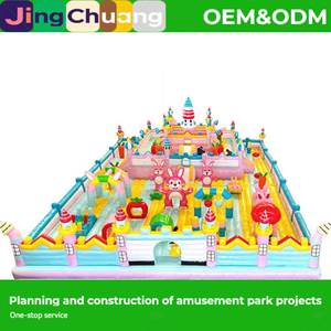 Nouveau Grand Toboggan Château, Château Lapin pour Atrium de Centre Commercial, Équipement de Trampoline Gonflable Extérieur pour Enfants pour Parc d'Attractions - Product Image 5