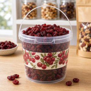 Secchio in Plastica PP Trasparente per Alimenti con Coperchio e Manico per Conservazione di <span class=keywords><strong>Anice</strong></span> Stellato, Personalizzabile con Stampa - Product Image 5