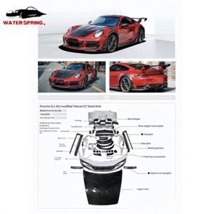 Kit de Carrocería de Fibra de Carbono Estilo 992 911 Turbo <span class=keywords><strong>S</strong></span>, Parachoques Delantero, Difusor Trasero, Faldones Laterales - Product Image 2