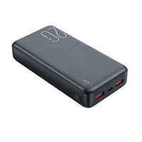 Batterie externe portable ultra-fine OEM 10000mAh 22.5W à charge rapide 20000mAh 30000mAh 50000mAh avec câbles