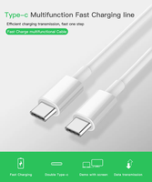Cable de Datos USB-C Tipo C de Carga Rápida 2026, Blanco, Cargador Rápido para Teléfonos Móviles Android, Conectores de 100w, Trenzado