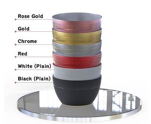 F102E Tazón de flores ABS metálico compacto para proveedores de exhibición floral de boda - Product Image 6