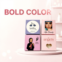 Boîte cosmétique haut de gamme personnalisée, écologique, imperméable, avec laminage mat et gaufrage pour l'emballage de produits de soin, de beauté et de cils
