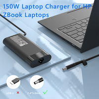 150W 19,5 V 7.7A Notebook Adaptador de corriente CA 7,4*5,0mm Tamaño Compatible HP 645509-002 Adaptadores de cargador para computadora portátil