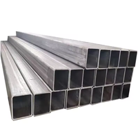 Tubería Cuadrada de Acero al Carbono Soldada ERW EFW SAW A500 Q235 S235JR A36 de 5.8m, 6m, 9m de Longitud, Tubería Rectangular de Hierro Negro