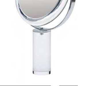 360 Rotating Magnifying Standing Mirror Made Of Acrylic Glass For Customizable <b>Makeup</b> <b>Vanity</b> Table - Product Image 2