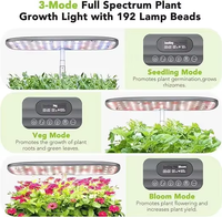 Système de culture hydroponique 12 pods maison jardin intérieur spectre réglable Led élèvent la lumière jardinière de jardin