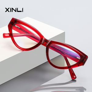Lunettes de lecture pour femmes XINLI2153, imprimé animal, TR90, anti-lumière bleue, style œil de chat - Product Image 5
