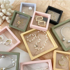Ensemble de 10 boîtes de présentation flottantes 3D transparentes pour <span class=keywords><strong>bijoux</strong></span>, étuis de rangement anti-ternissement pour objets de collection et <span class=keywords><strong>petits</strong></span> <span class=keywords><strong>bijoux</strong></span> - Product Image 2