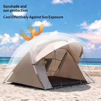 Tente de camping légère et portable de haute qualité pour parc et plage, avec moustiquaire, tissu respirant, imperméabilisation 2000-3000 mm, quatre saisons