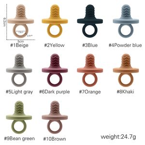 Sucette de dentition en <span class=keywords><strong>Silicone</strong></span> personnalisé, en <span class=keywords><strong>caoutchouc</strong></span> naturel sans BPA, de bonne qualité, pour bébés - Product Image 1