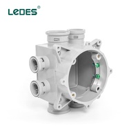 Boîtes de jonction moulées en PVC Ledes certifiées ETL pour coffrets électriques, connecteur ignifuge V0, étanche au béton, résistant aux produits chimiques, vente directe usine