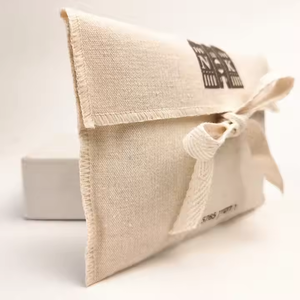 Enveloppe <span class=keywords><strong>Martin</strong></span> en coton imprimé avec logo personnalisé sac d'emballage cadeau enveloppe poussière en coton biologique pochette cosmétique pour bijoux - Product Image 4