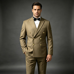 Trajes y Blazers Premium de Fábrica OEM, <span class=keywords><strong>Traje</strong></span> de Negocios para <span class=keywords><strong>Hombre</strong></span>, Corte Slim Fit, Estilo <span class=keywords><strong>Italiano</strong></span>, Semi-Forrado, <span class=keywords><strong>Traje</strong></span> de Etiqueta para Boda - Product Image 1