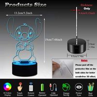 Led 7 Couleurs Robot Image 3d Illusion Veilleuse Laser Sculpture Personnalisé Acrylique 3d Anime Peinture Veilleuse