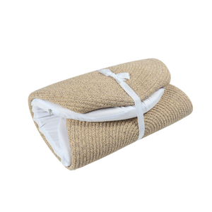 Foldable Handmade Woven Gift Set Diaper <strong>Moses</strong> <strong>Basket</strong> 100% Cotton Rope Baby Changing <strong>Basket</strong> with Waterproof Pad Mattress for Baby - Product Image 6