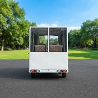 Bus de tourisme électrique 14 places abordable et de haute qualité, entièrement fermé, véhicule à énergie nouvelle avec porte vitrée