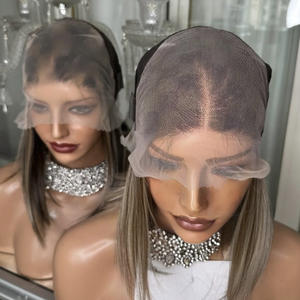 Perruque élégante marron en cheveux européens <span class=keywords><strong>avec</strong></span> dentelle supérieure, perruque casher sans couture <span class=keywords><strong>avec</strong></span> dentelle frontale et ligne de cheveux naturelle pour femmes souffrant de perte de cheveux - Product Image 6