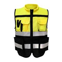 Gilet Réfléchissant en Polyester Haute Visibilité Certifié CE pour Inspection Annuelle des Voitures, Multi-Styles, OEM/ODM