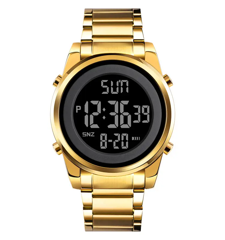 Skmei 1611 Online Mens Stijl Horloges Goedkope Prijs Goud Digitale Plastic Horloges