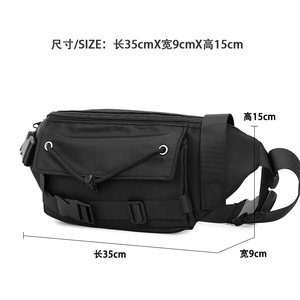 Herren Gürtel tasche Männlich Gürtel tasche Benutzer definierte Taillen tasche Geld Handy tasche Grau Schwarz Mode Lauf gürtel Taillen tasche - Product Image 6