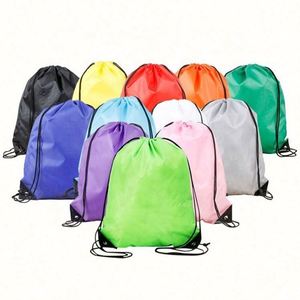 Customized 30cm Polyester Nylon Drawstring Backpack Low MOQ Reusable <b>Draw</b> <b>String</b> <b>Bags</b> Cheap - Product Image 6