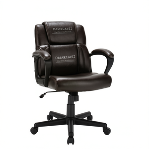 Daankcavei Chaise de bureau de direction en cuir PU, pivotante et réglable, pour ordinateur - Product Image 1