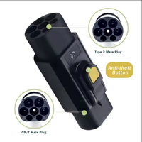 TARY tipe 2 GBT EV steker konverter efisien Charge Adapter IEC tipe 2 untuk GB/T 32A untuk kendaraan listrik